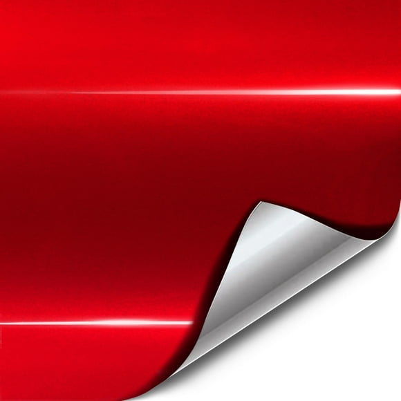 Lámina adhesiva para coche ViVivid+, metal líquido brillante, color rojo, 30 cm x 150 cm