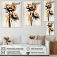 thumbnail image 4 of Designart Orange Gerbera Flower On Abstract Fusion I Canvas Wall Art, 4 of 5