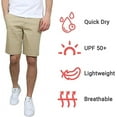 thumbnail image 3 of 2-Pack Men's 5-Pocket Flat-Front Stretch Twill Chino Shorts (Size 30-42), 3 of 5