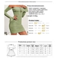 thumbnail image 5 of New Spring/Summer Women's Off-Shoulder Long-Sleeve Slim-Fit Bodycon Sexy Dress, 5 of 5