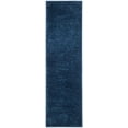 thumbnail image 2 of Alfombra Runner SAFAVIEH August Shag Collection, color azul marino, 70 x 240 cm, 2 of 7