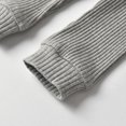 thumbnail image 6 of Newborn Baby Boy Clothes Long Sleeve Romper Solid Pants Outfits Set Grey, 6 of 6