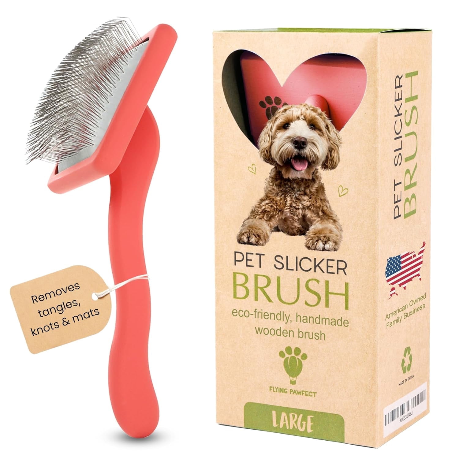 Doodle Me This Slicker Brush For Dogs - Detangling Brush Kit For Curly Coats (Kingston & Hamilton) - View #3
