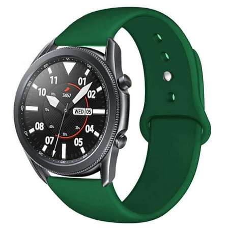 YuiYuKa 20mm/22mm Strap For Samsung Galaxy Watch 4 44mm/5/5 pro/3 45mm Gear S3/S2 Silicone bracelet band Galaxy Watch 4 Classic Huawei Watch GT 2/2e/pro Active 2 46mm/42mm - Army Green
