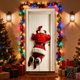thumbnail image 5 of Adornos navideños divertidos para la parte trasera de la puerta, pancartas divertidas de Papá Noel para la parte trasera de la puerta, decoración navideña divertida para la entrada con regalo, adornos, 5 of 5