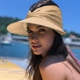 thumbnail image 2 of Sombrero pico plegable - Gorra de playa para deportes al aire libre para mujer - Nailon tejido ligero - Talla única, 2 of 5