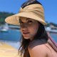 thumbnail image 2 of Sombrero pico plegable - Gorra de playa para deportes al aire libre para mujer - Nailon tejido ligero - Talla única, 2 of 5