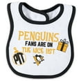 thumbnail image 3 of Newborn WEAR by Erin Andrews Pittsburgh Penguins Allover Print Full-Zip Sleeper & Bib Christmas Set, 3 of 3