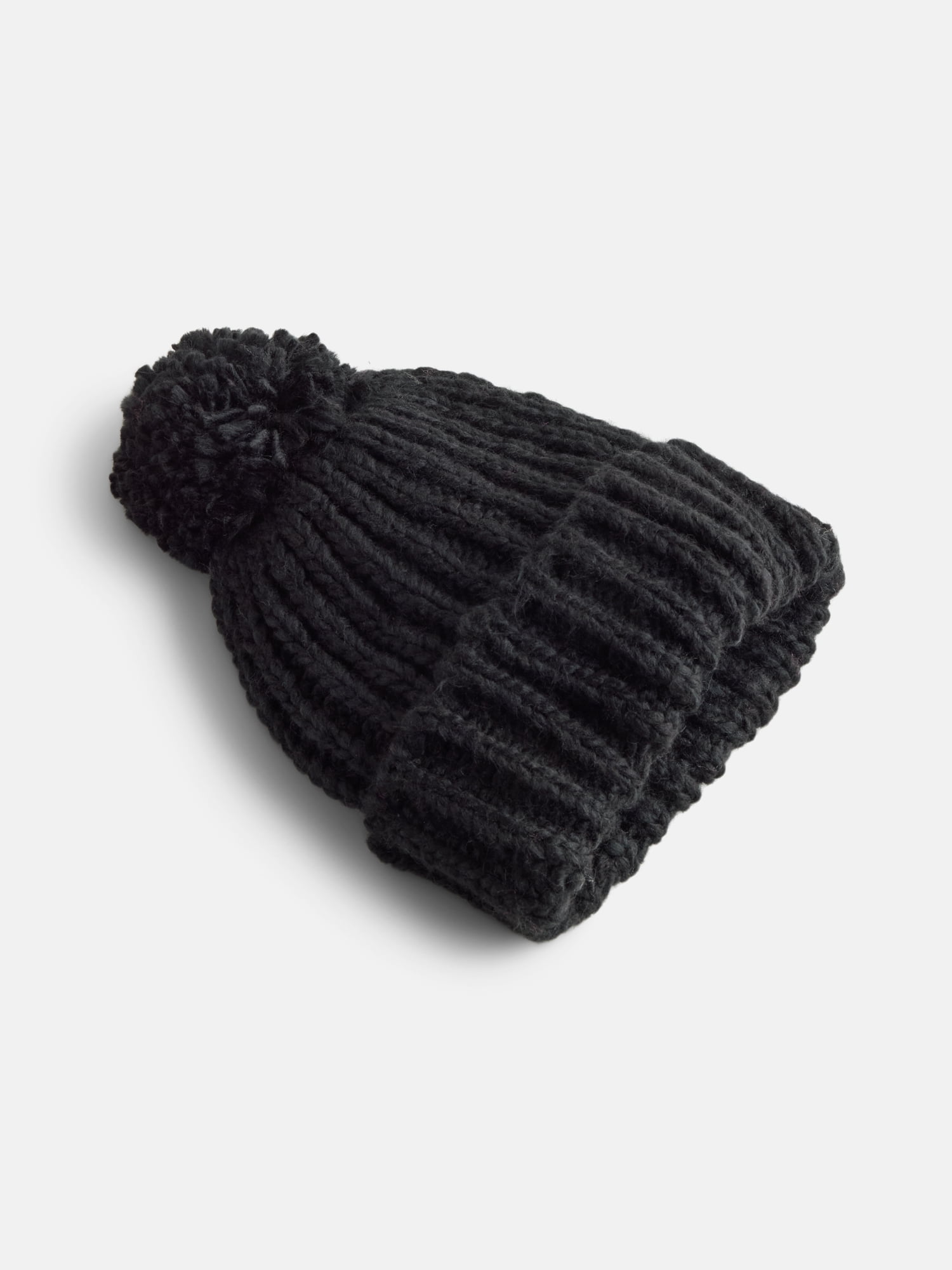 Scenario Women's Chunky Textured Beanie, One Size Fits Most, Black Soot