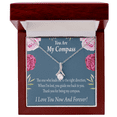thumbnail image 4 of To My Girlfriend My Compass Alluring Ribbon Necklace Message Card, 4 of 7
