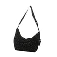 thumbnail image 4 of Bolso bandolera para mujer, estuche portátil, regalo, bolso de hombro grande y moderno para picnic Negro, 4 of 7