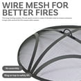 thumbnail image 3 of Sunnydaze 24" Round Reinforced Steel Mesh Fire Pit Spark Screen with Ring Handle, 3 of 6