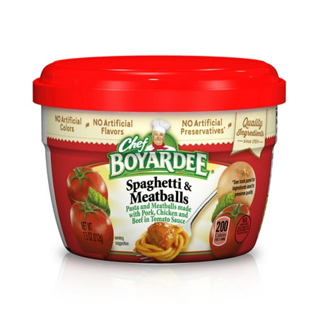 Chef Boyardee Spaghetti & Meatballs in Tomato Sauce, 7.5 (The Best Frozen Meatballs)