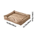 thumbnail image 3 of Linnome Cozy Oxford Cloth Pet Bed Water-Repellent Warm - All-Season Non-Stick Hair Cat Dog Bed with Grip Dots - Waterproof Fabric Pet Cushion for Indoor Small Cats Dogs, 3 of 7