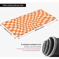 thumbnail image 2 of Orange Checkered Large Mouse Pad, Boho Pink Desk Mat Pad, Extended Kawaii Mousepad Stitched Edges Keyboard Mouse Mat, Desk Accessories for Women Office Gaming Decor, 35.4 x 15.7 in, 2 of 6