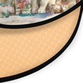 thumbnail image 3 of 36.2 Inch Round Floor Mat Merry Cat Christmas Tree Carpet Decor Rug for Living Room Bedroom, 3 of 6