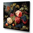 thumbnail image 2 of Designart "Renaissance Grapes Fruit Painting III" Food & Beverage Wall Art - Traditional Pink Fruits Bedroom Canvas Wall Art, 2 of 6