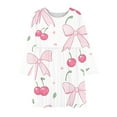 thumbnail image 4 of Odeerbi Niñas Vestido de Patinadora Floral Acampanado Vestidos de Princesa 4-14 Años Niñas Vestido de Patinadora Cuello Redondo Vestido de Manga Larga, 4 of 4