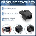 thumbnail image 4 of Unique Bargains 2 Pin Fuel Injector Waterproof Connector Plug Female Wire Terminal Connector for Chevrolet 1 Set Black, 4 of 6