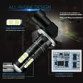 thumbnail image 4 of 880 881 899 LED Fog Driving Light Bulbs Conversion Kit 6000K Super White Lamp, 4 of 9