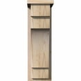 thumbnail image 2 of 7 1/2"W x 12"D x 24"H Mediterranean Smooth Corbel w/Backplate, Douglas Fir, 2 of 9
