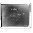 thumbnail image 2 of Historic Framed Print, Theatre #23 - Southwest Pacific - It's D-Day in the South Pacific and this photo depicts a momentary junction of American air and sea forces on the move., 17-7/8" x 21-7/8", 2 of 9