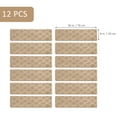 thumbnail image 2 of Pure Era 8" x 30" Carpet Stair Treads Protector Cover Indoor Non Slip Self Adhensive Tape Free Set of 12 (Khaki Diamond Trellis), 2 of 9