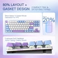 thumbnail image 3 of Teclado Gaming Redragon K707 PRO 80% inalámbrico RGB 87 teclas, 3 of 9
