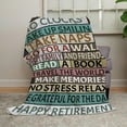 thumbnail image 4 of Retirement Rules Throw Blanket Gift for Men Women, Funny Coworker Farewell Leaving Going Away Goodbye Gifts Idea, Soft Warm Flannel Fleece Blankets for Bed Sofa Couch Bedroom Bedding 30 x 40, 4 of 6