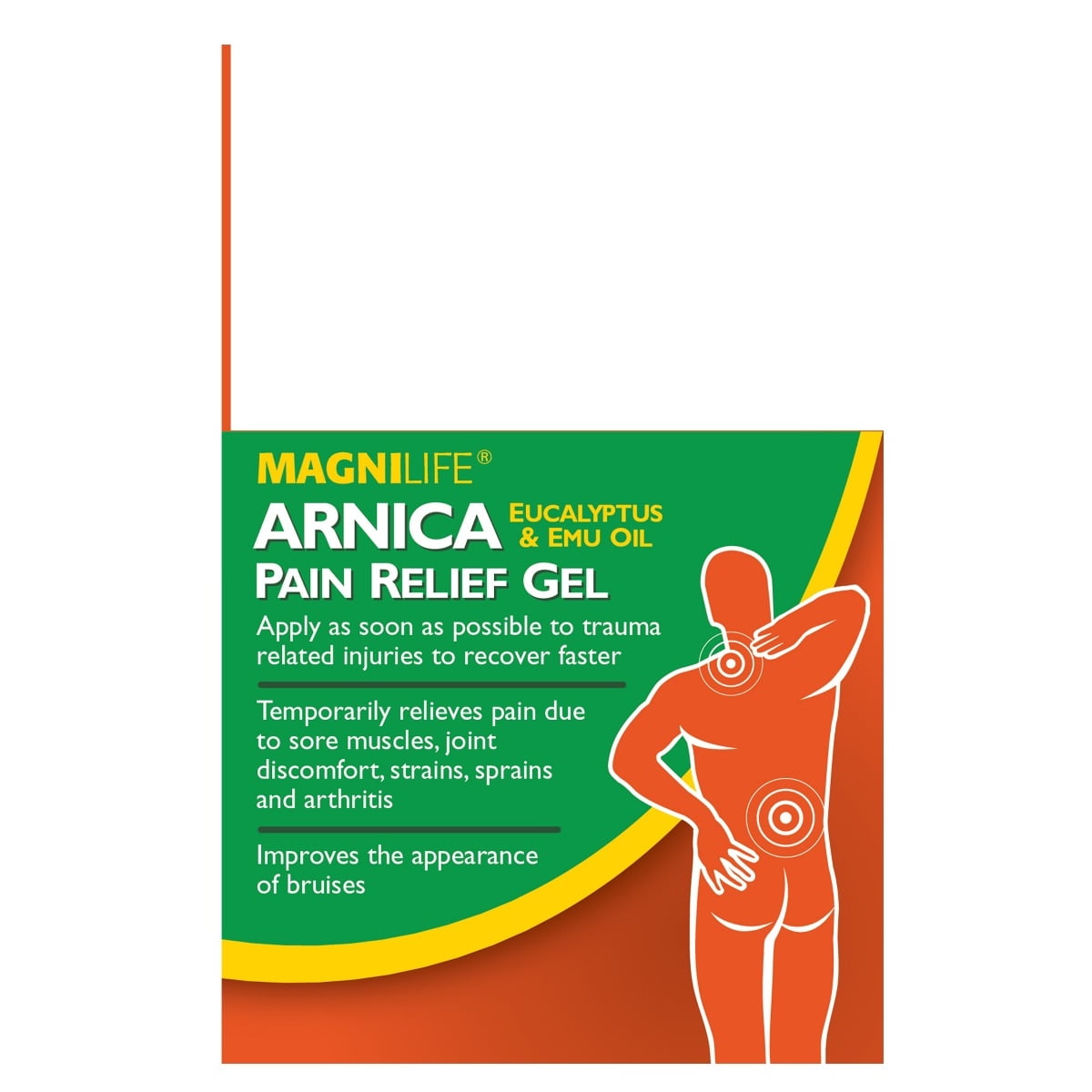 MagniLife Arnica Pain Relief Gel Eases Stiffness, Inflammation and Soreness Naturally, 4 oz