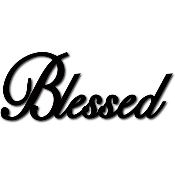 Blessed Wood Sign Wall Decor Art Cutout Laser Cut Unfinished Decorative Accessories Rustic Blessed Signs DIY