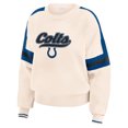 thumbnail image 2 of Women's WEAR by Erin Andrews  Cream Indianapolis Colts Stripe Pullover Sweater, 2 of 4