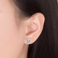 thumbnail image 5 of Pendientes de Plata de Ley 925 YONGSHENG para Mujer Forma de Corazón Caja de Regalo, 5 of 5