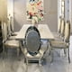 thumbnail image 3 of New Hot Sale Restaurant Furniture Metal Dining Room Set Dining Table Set Marble Dining Table With 6 Chairs Set My Lux Decor Round, 3 of 6