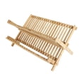 thumbnail image 3 of Escurridor de platos plegable BuyWeek de madera 2 niveles, 3 of 12