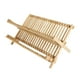 thumbnail image 3 of Escurridor de platos plegable BuyWeek de madera 2 niveles, 3 of 12