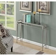 thumbnail image 3 of Pemberly Row Transitional Console Table in Silver Metal Frame, 3 of 5