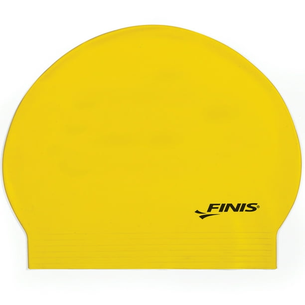 FINIS Latex Adult Swim Cap In Yellow, One Size