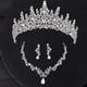 thumbnail image 1 of Corona de boda Yinane conjunto de joyería nupcial tiara elegante con pendientes y collar, 1 of 8