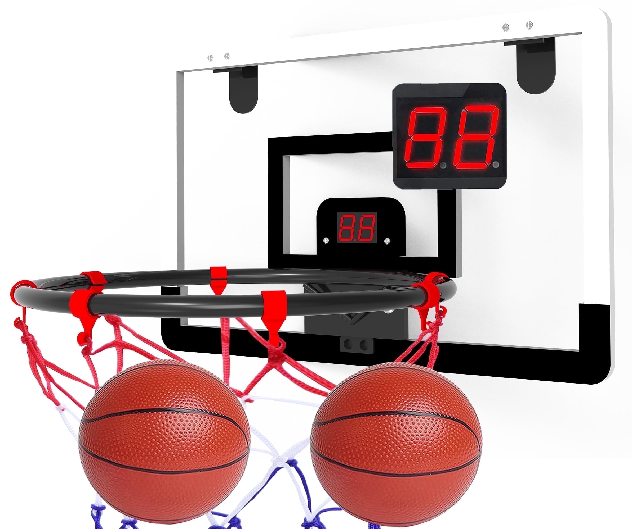 Babyltrl Indoor Kids Basketball Hoop,Mini Toddlers Wall Mounted Basketball Hoop with Electronic Scoreboard,Basketball Toys Suit for Door/Pool/Outdoor