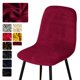 thumbnail image 2 of Funda de terciopelo para silla de Bar, cubierta de Banco de tamaño corto, funda de asiento para el hogar y la sala de estar, 1/2/4/6 piezas, 2 of 4