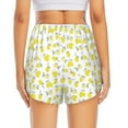thumbnail image 4 of Goofa Yellow Lemon Leaves Printed Women 2 in 1 Running Shorts,Quick Dry Athletic Workout Shorts,High Waisted Athletic Shorts with Liner Pockets-XX-Large, 4 of 9