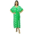 thumbnail image 3 of Bimba Women Long Designer Kimono Maxi Kaftan Caftan Beach Coverup With Belt, 3 of 7
