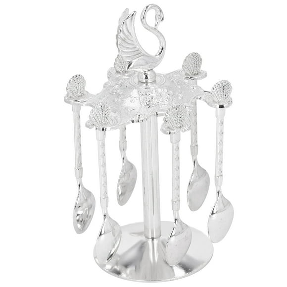 Coffee Stirrers Holder,Coffee Spoon Holder Elegant Coffee Spoon Set Swan Spoon Holder Built for the Future