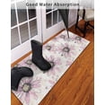 thumbnail image 3 of Pink Floral Front Door Mat Vintage Flowers Welcome Doormat Indoor Outdoor Entrance Floor Mat Non-Slip Washable Runner Rug for Front Porch Decor 18x47 Inch, 3 of 6