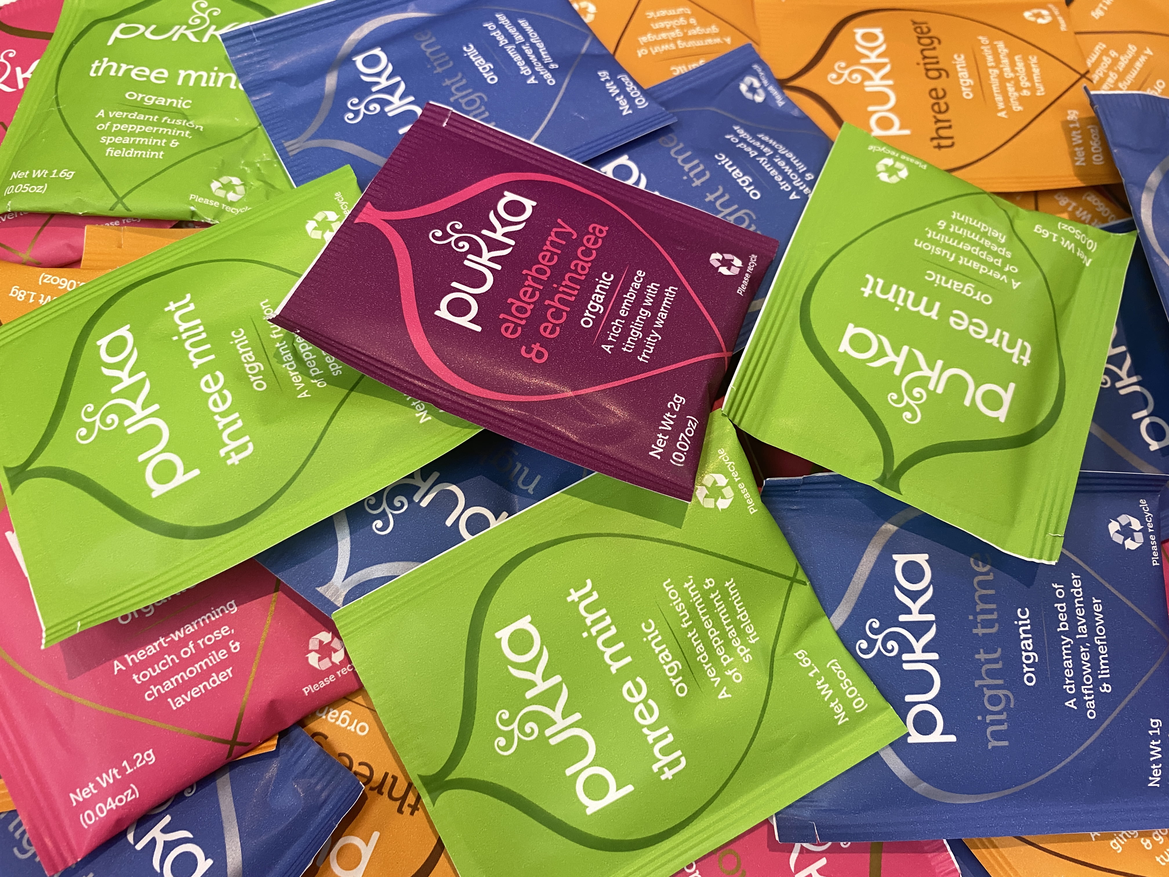 Pukka Herbs 40 Tea Bag Variety Pack + 5 Elderberry Bonus Tea Bags = 45