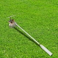 thumbnail image 7 of Hoe Garden Tools,Pointed Hoe for Weeding,Iron Tines for Loosening Soil,Hoe Cultivator 2 in 1 Manual Garden Tools,Heavy-Duty Weeding,Cultivating and Raking Tool for Gardening,Camping and Outdoor Use, 7 of 7