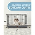 thumbnail image 6 of Ophanie 35in Gray Orthopedic Dog Bed For Large and Medium Dogs with Egg Crate Foam Support and Non-Slip Bottom, Waterproof and Machine Washable Removable Pet Bed Cover, L Size (35"x22"x3.5"), 6 of 9