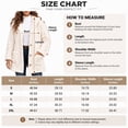 thumbnail image 5 of Fleece Jacket for Women Hooded Sherpa Jacket Button Down Cable Knit Long Sleeve Fall Winter Warm Coat with Pockets, 5 of 7