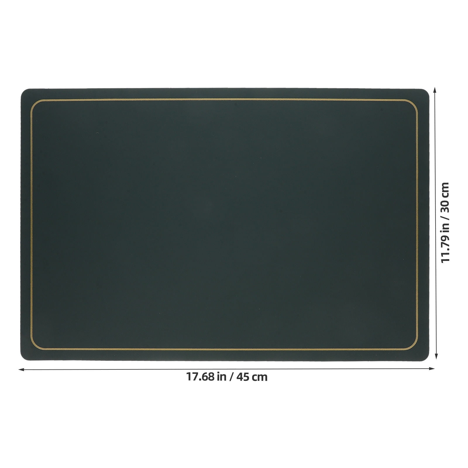 FRCOLOR  4 Pcs Anti-slip Heat-insulated Placemat Fabric Child Dark Green